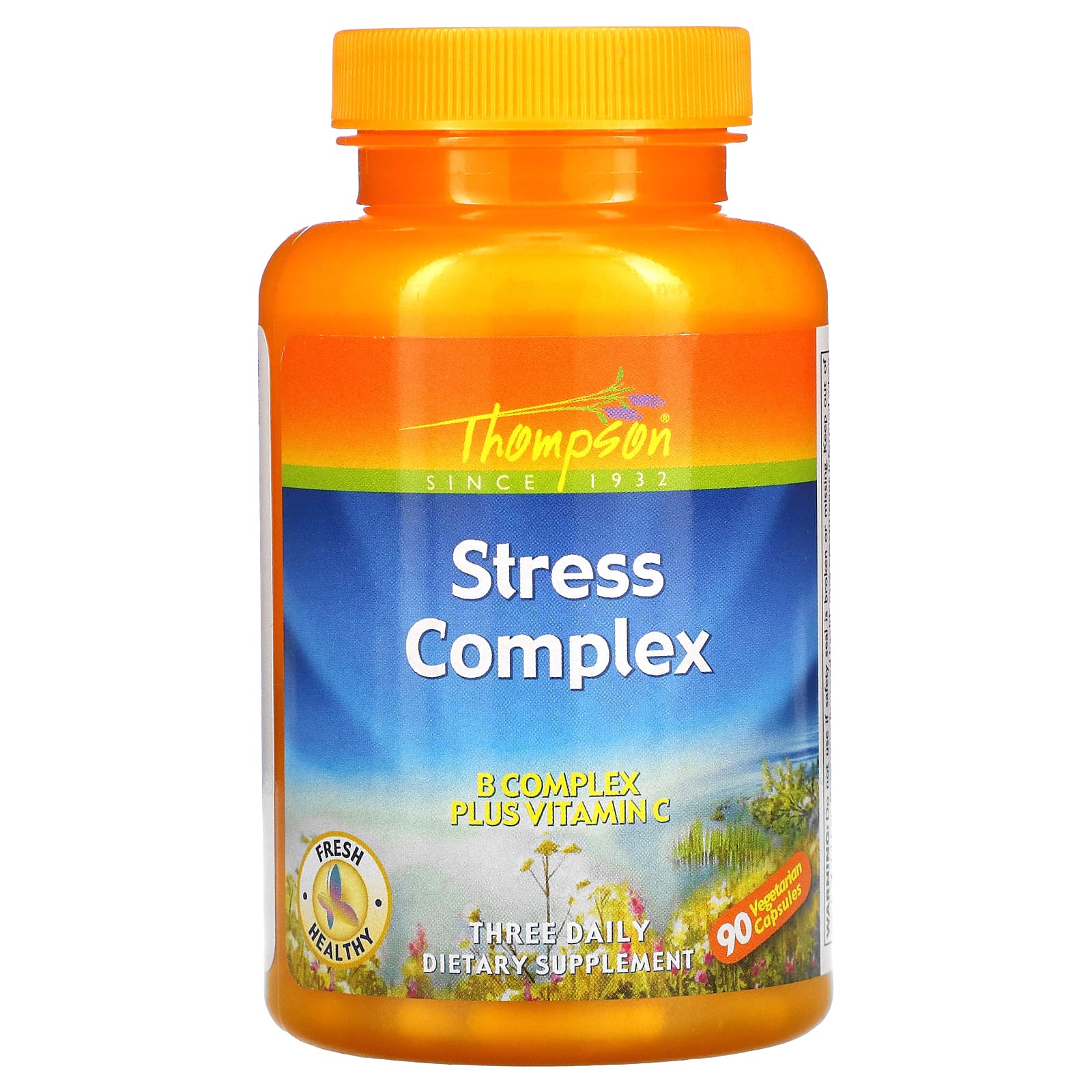 Thompson, Stress Complex, 90 Capsules UPC 031315191411 | HiLife Vitamins